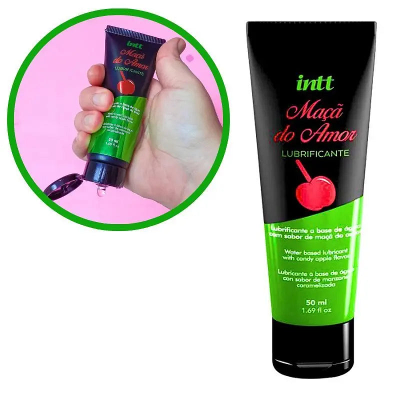 Lubricante Intt sabor Manzana Acaramelada