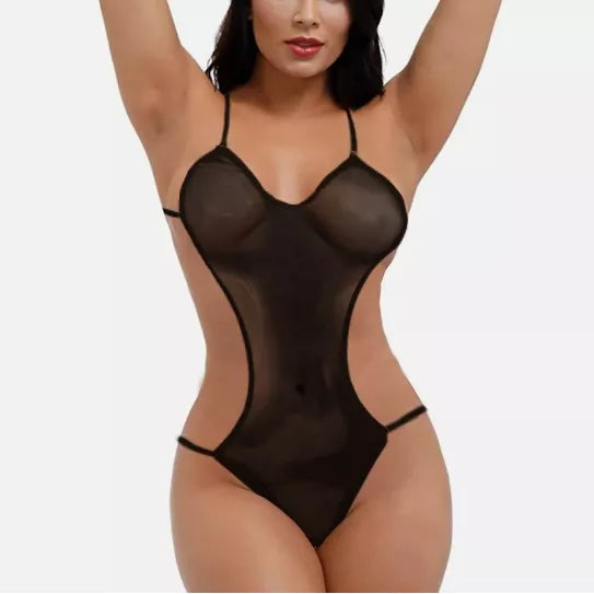 Body Negro Transparente Sensual