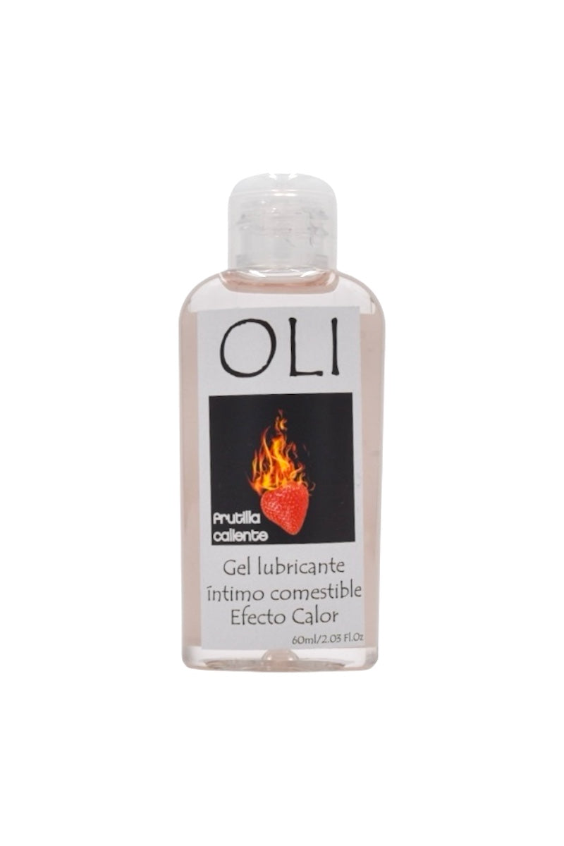 OLI Gel para Masajes y Lubricación Calor Comestible "Frutilla" 60 ml